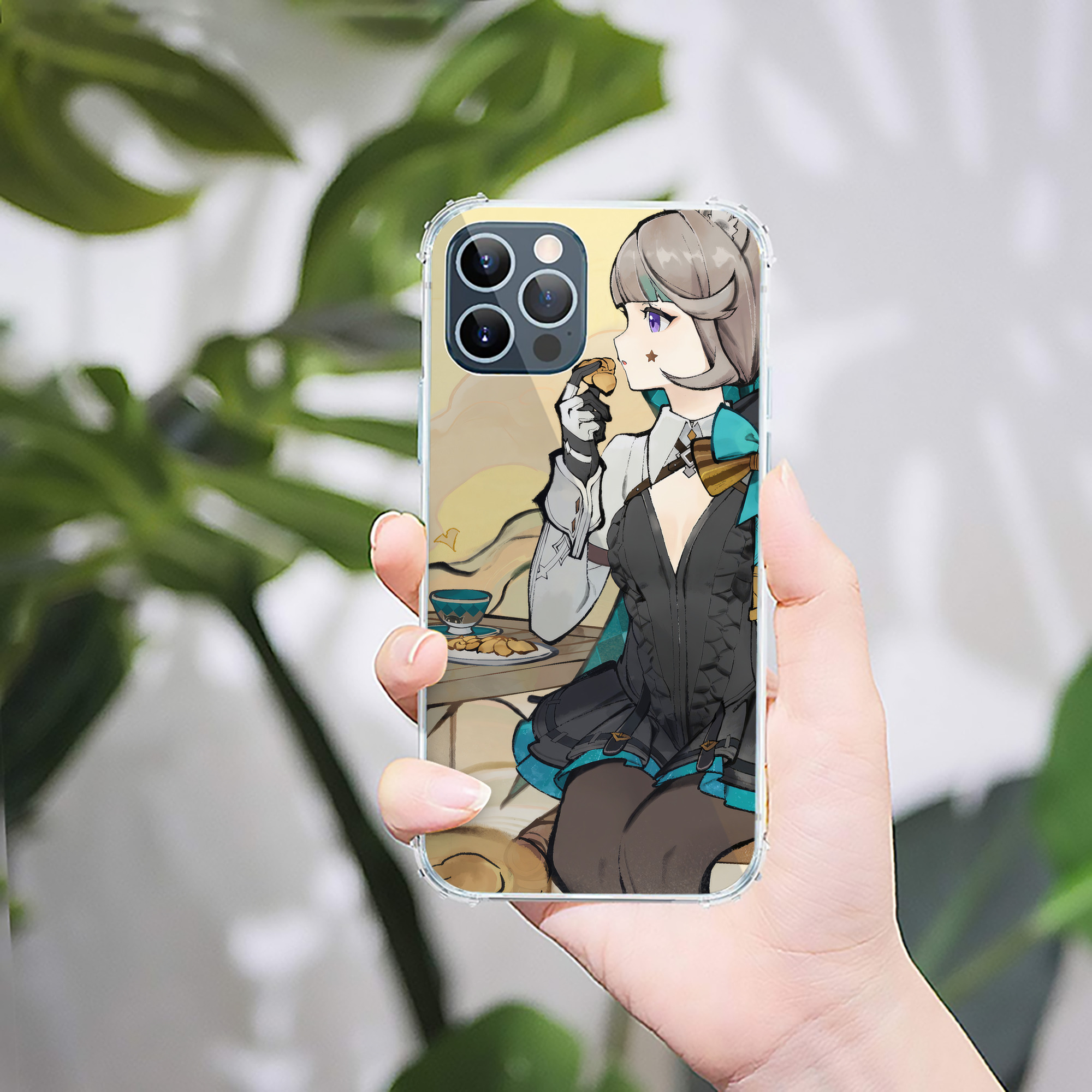 げんし神 genshin 【iPhone 12シリーズ対応】透明スマホケース（クリアソフトケース）